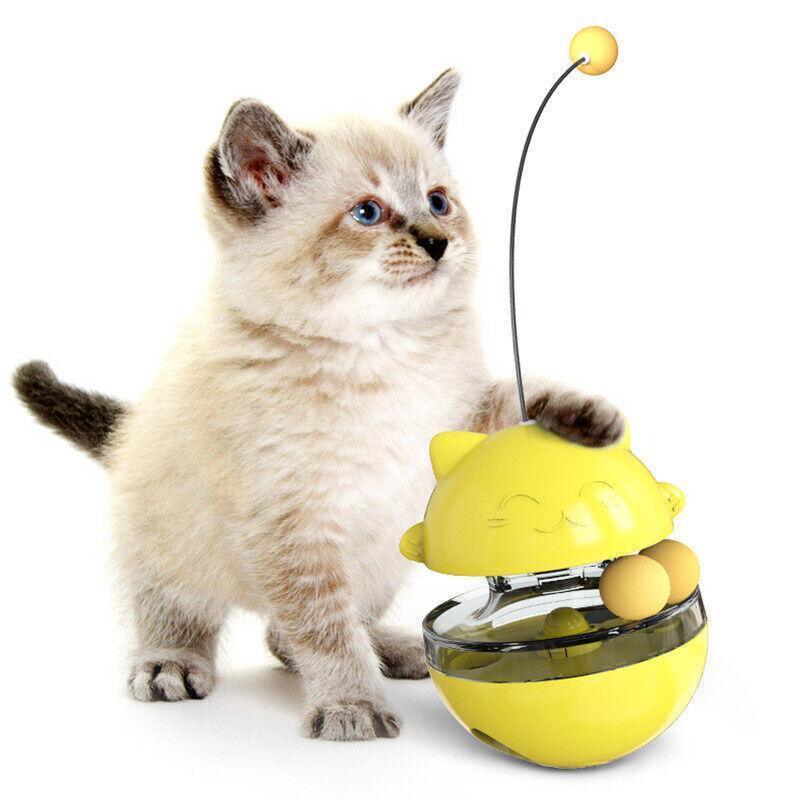 Interactive Cat Treat Ball for Self-Play and Slow Feeding