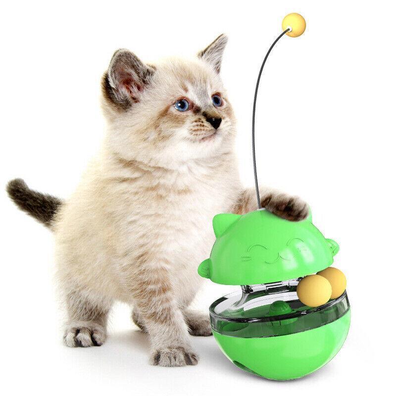 Interactive Cat Treat Ball for Self-Play and Slow Feeding