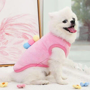 Velvet Dog Jumper Vest Soft Winter Outfit for Stylish Pets