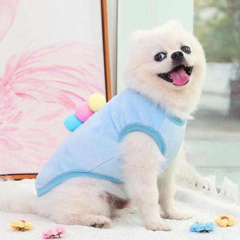 Velvet Dog Jumper Vest Soft Winter Outfit for Stylish Pets