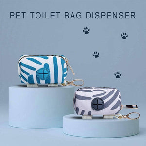 Grey Dog Poop Bag Holder