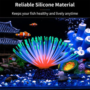 Aquarium Fish Tank Decor Simulation Coral Lotus Aquatic Plants Vibrant Ornament