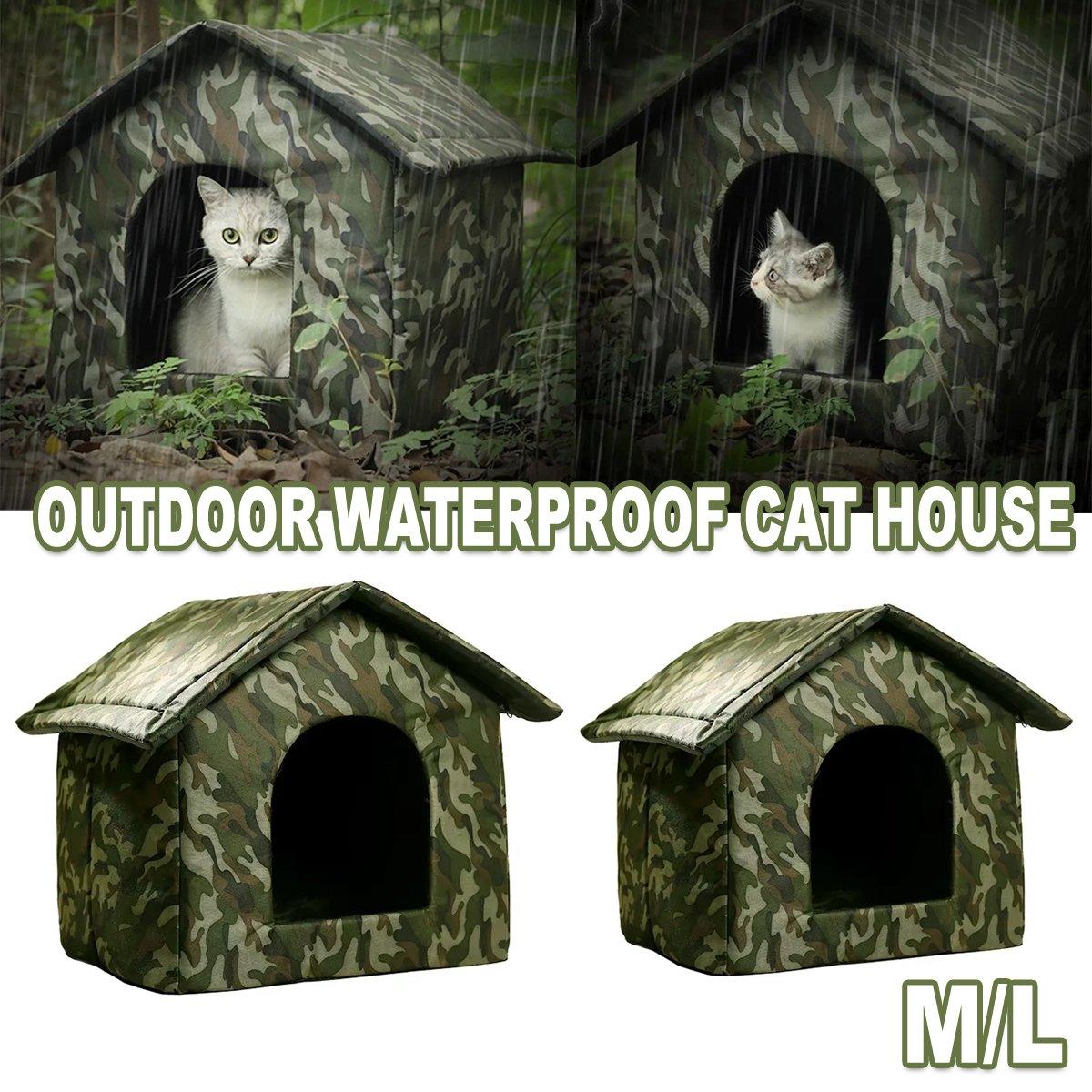 Outdoor Waterproof Pet House Durable Camouflage Shelter