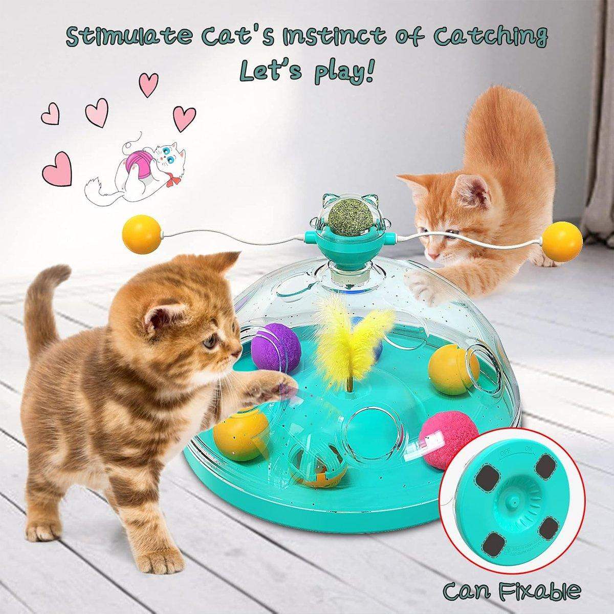 Interactive Windmill Catnip Toys for Indoor Cats Engaging & Fun Playtime