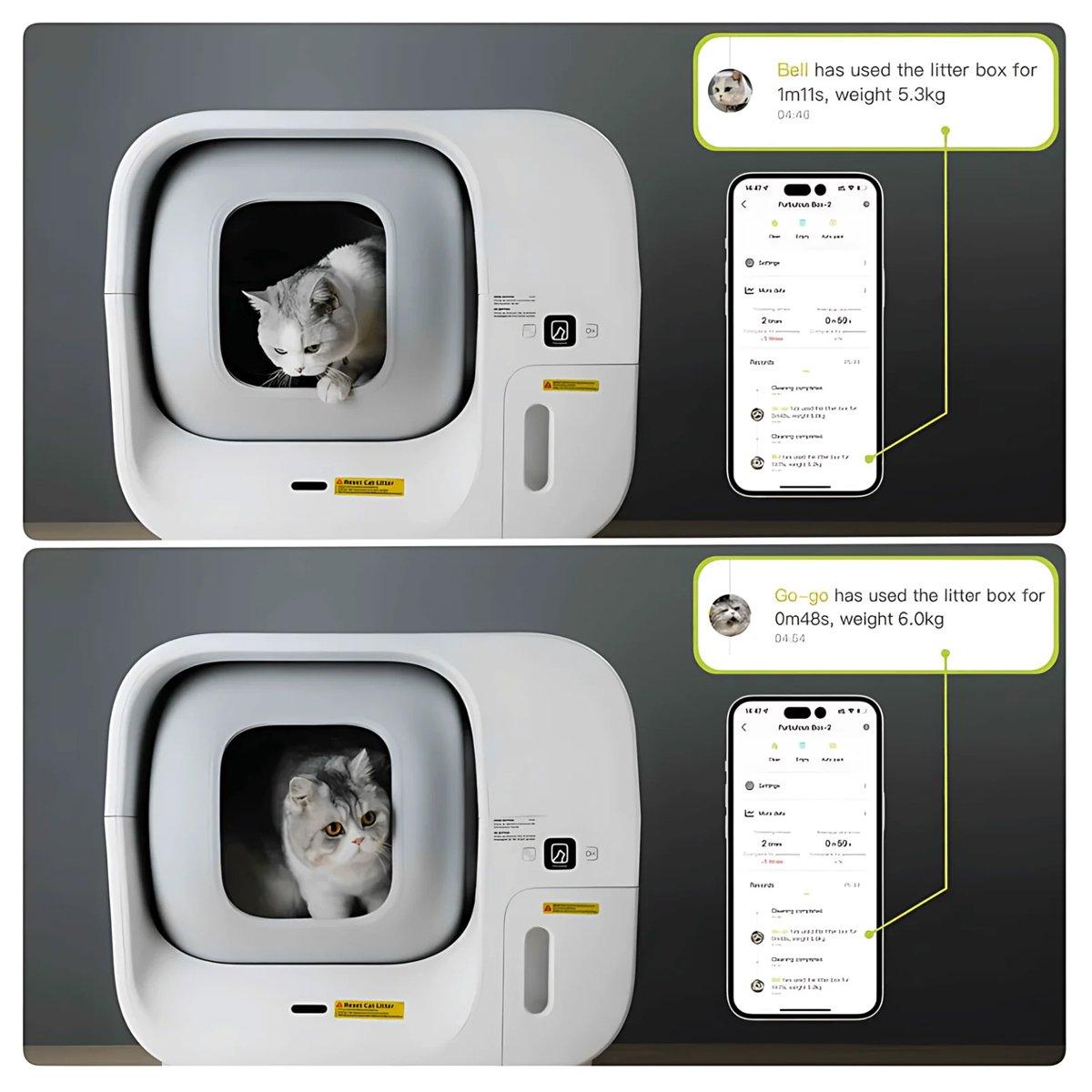 Furbulous Smart Cat Litter Box Automatic Self-Cleaning with App Control Only For Pick Up