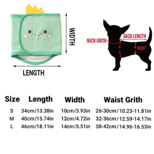 Male Dog Belly Band - Washable Diaper Wrap for Incontinence & Training
