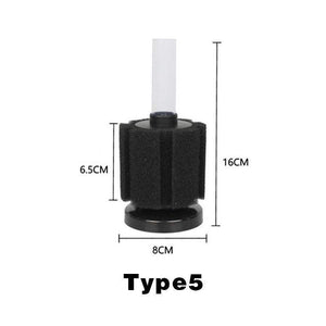 3-in-1 Sponge Filter Aquarium Cleaner Adjustable & Efficient Filtration