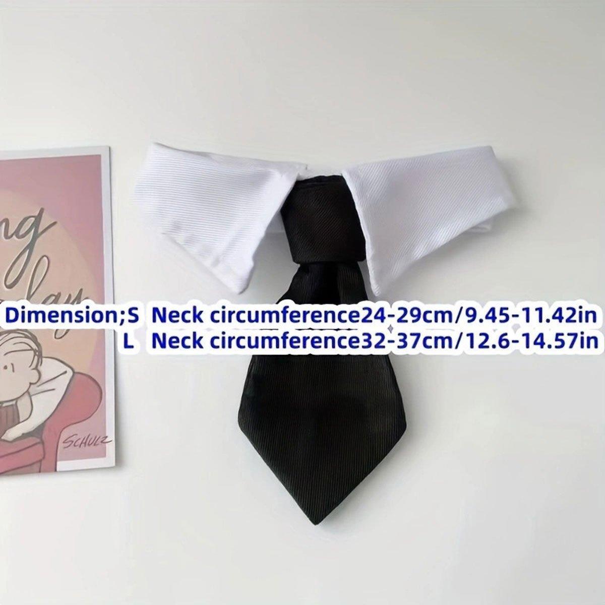 Designer Dog Collars & Designer Cat Collar Set Bow Tie and Necktie Design