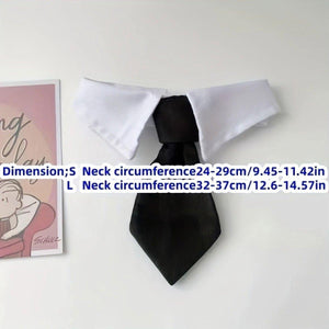 Designer Dog Collars & Designer Cat Collar Set Bow Tie and Necktie Design