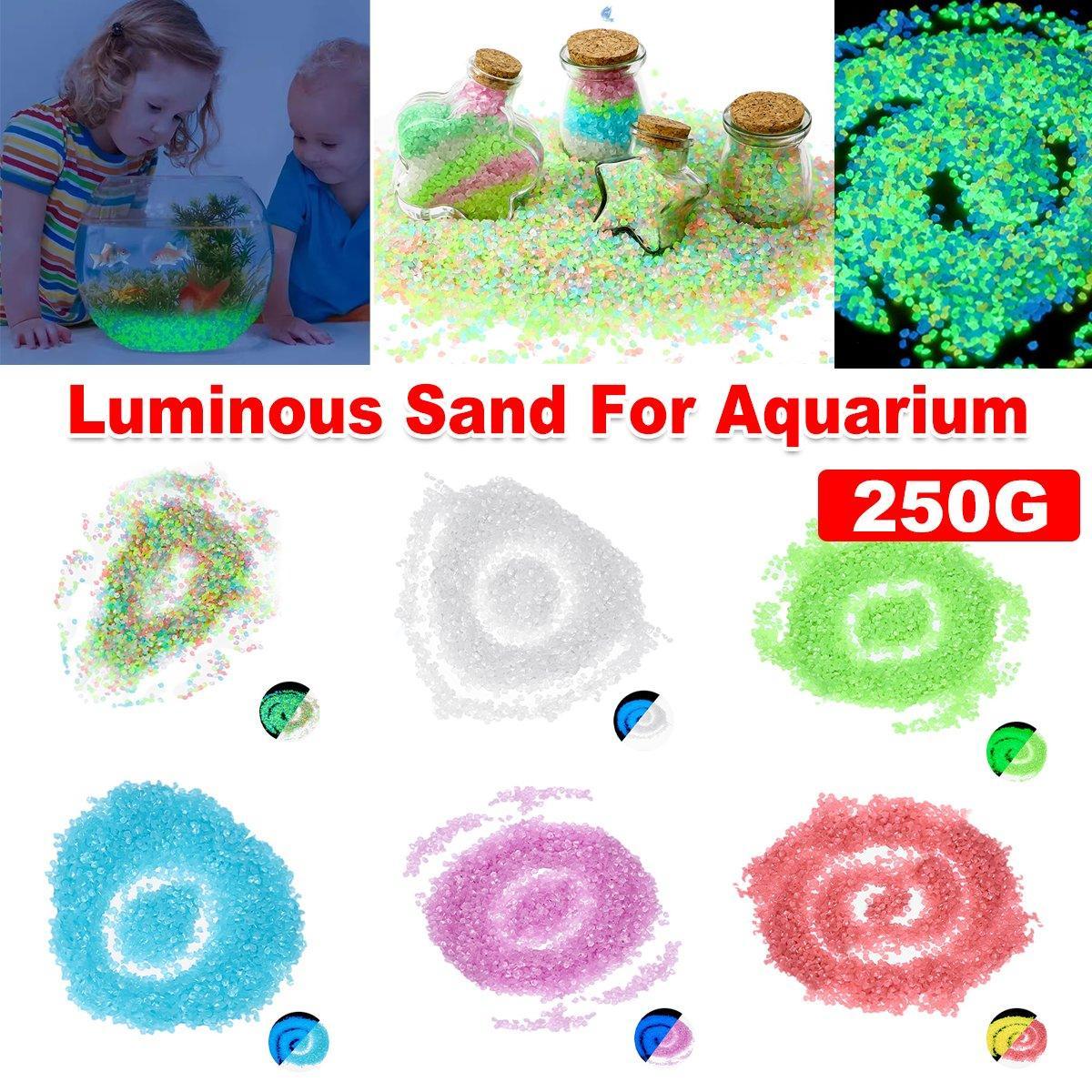 Luminous Sand Particles Micro Landscape Aquarium Fluorescent Landscape Luminous Sand 3-5mm Gravel Cross-border Supply