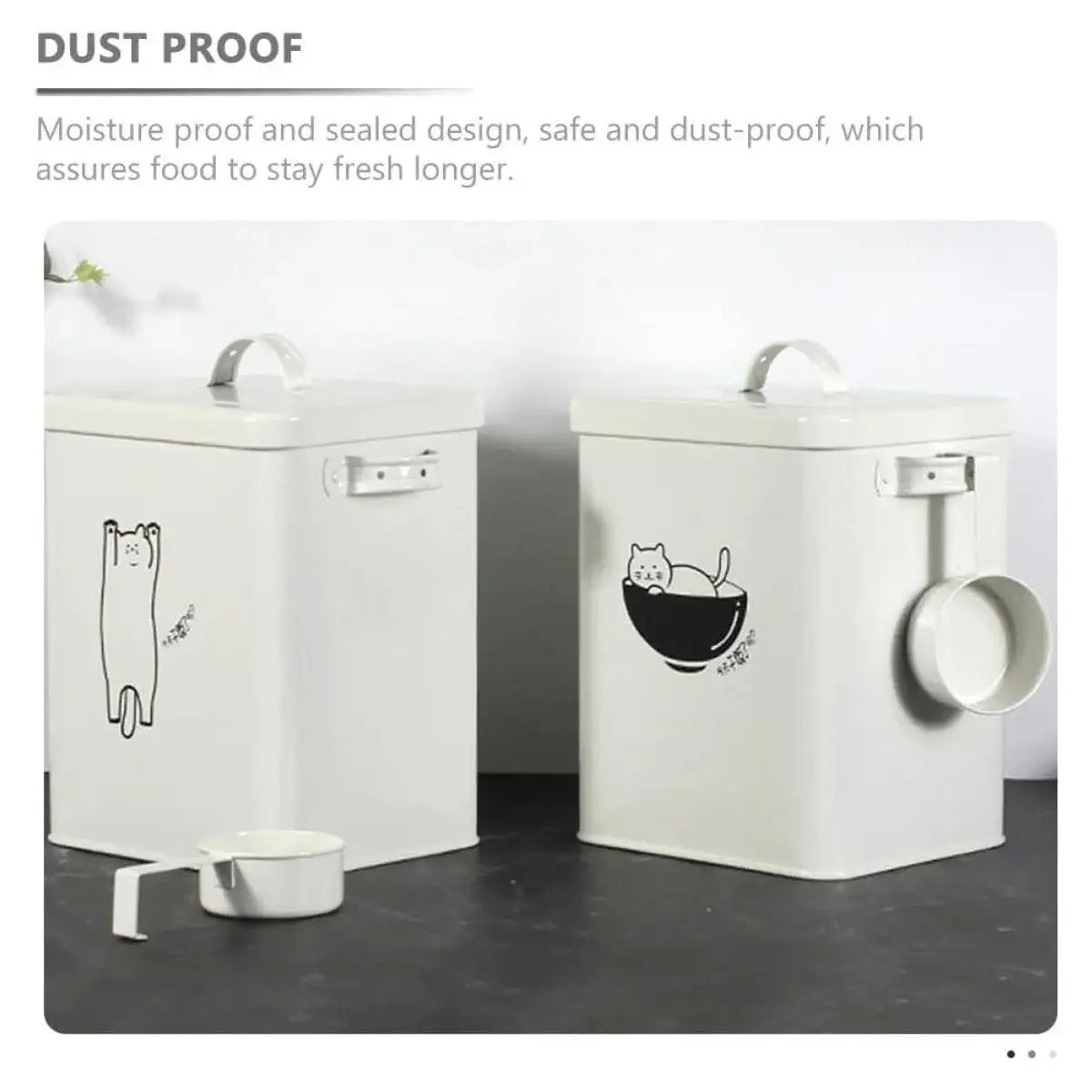 Pet Food Storage Container with Measuring Scoop 6L