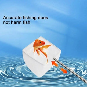 Stainless Steel Retractable Aquarium Fish Net - Telescopic Fish Scoop