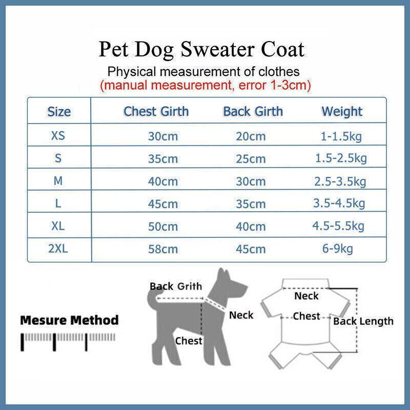 Winter Comfort Dog Jumper with Knitted Design and Colour Options