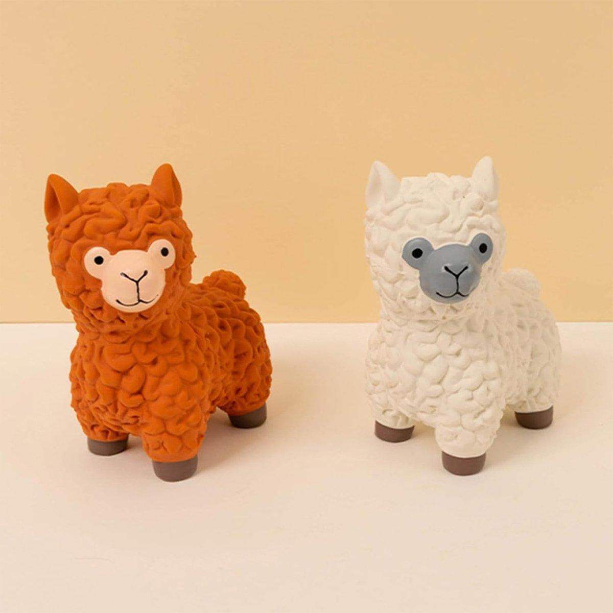 Pet Toy Latex Toy Sound Alpaca Bite Resistant Molars Cartoon Alpaca Dog Toy