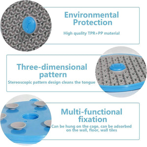 Pet Slow Feeder Lick Mat with Suction Cups