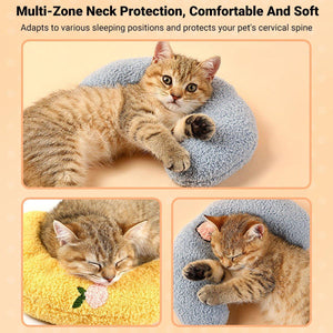 Pet Pillow Dog Cat Sleeping Moon Pillow Small Dog Plush Pillow