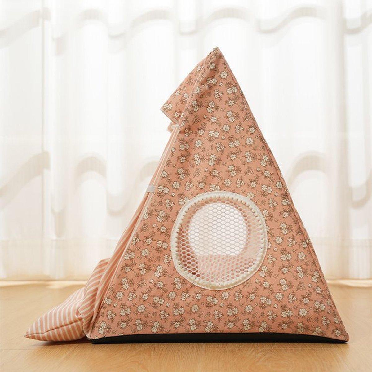 Cozy Semi-Closed Cat Tent Comfortable & Private Pet Bed for Cats and Dogs
