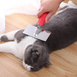 Pet Grooming Slicker Brush – Effective Cat & Dog Deshedding Tool