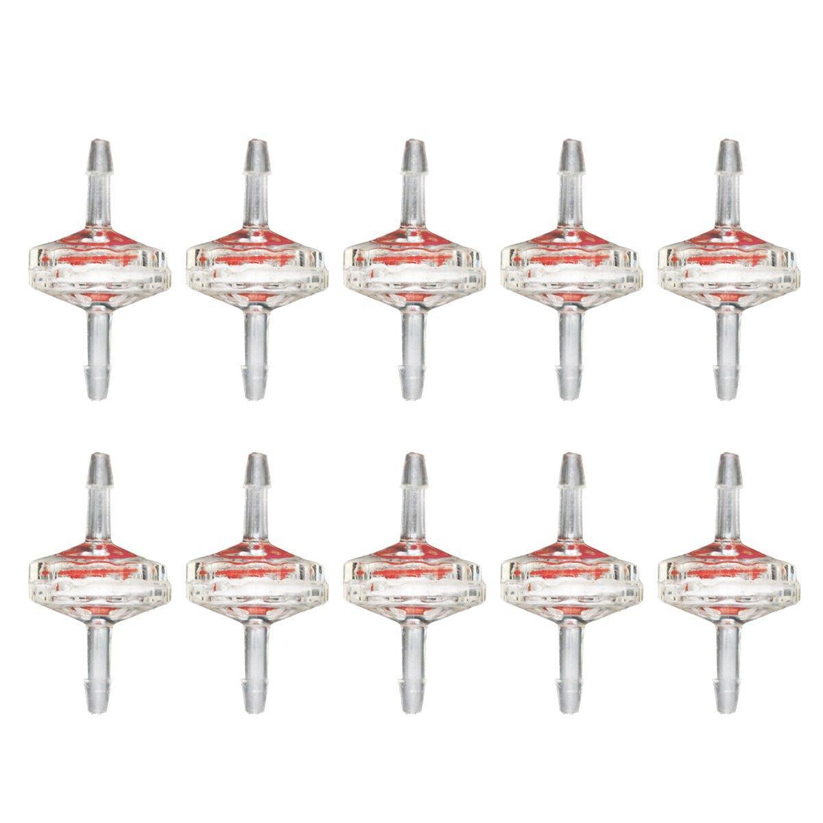 10pcs Plastic Check Valve Water Air Stop Valve for Aquarium Fish Tank Air Pump