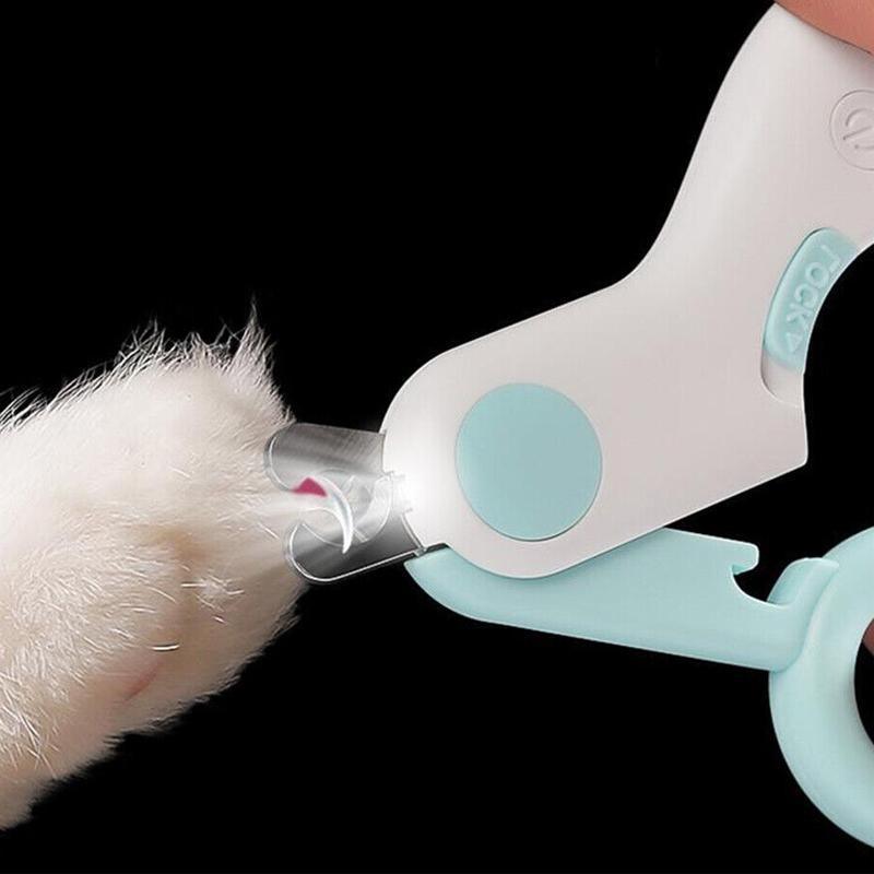 LED Pet Nail Clippers with Light - Safe & Precise Dog and Cat Clippers