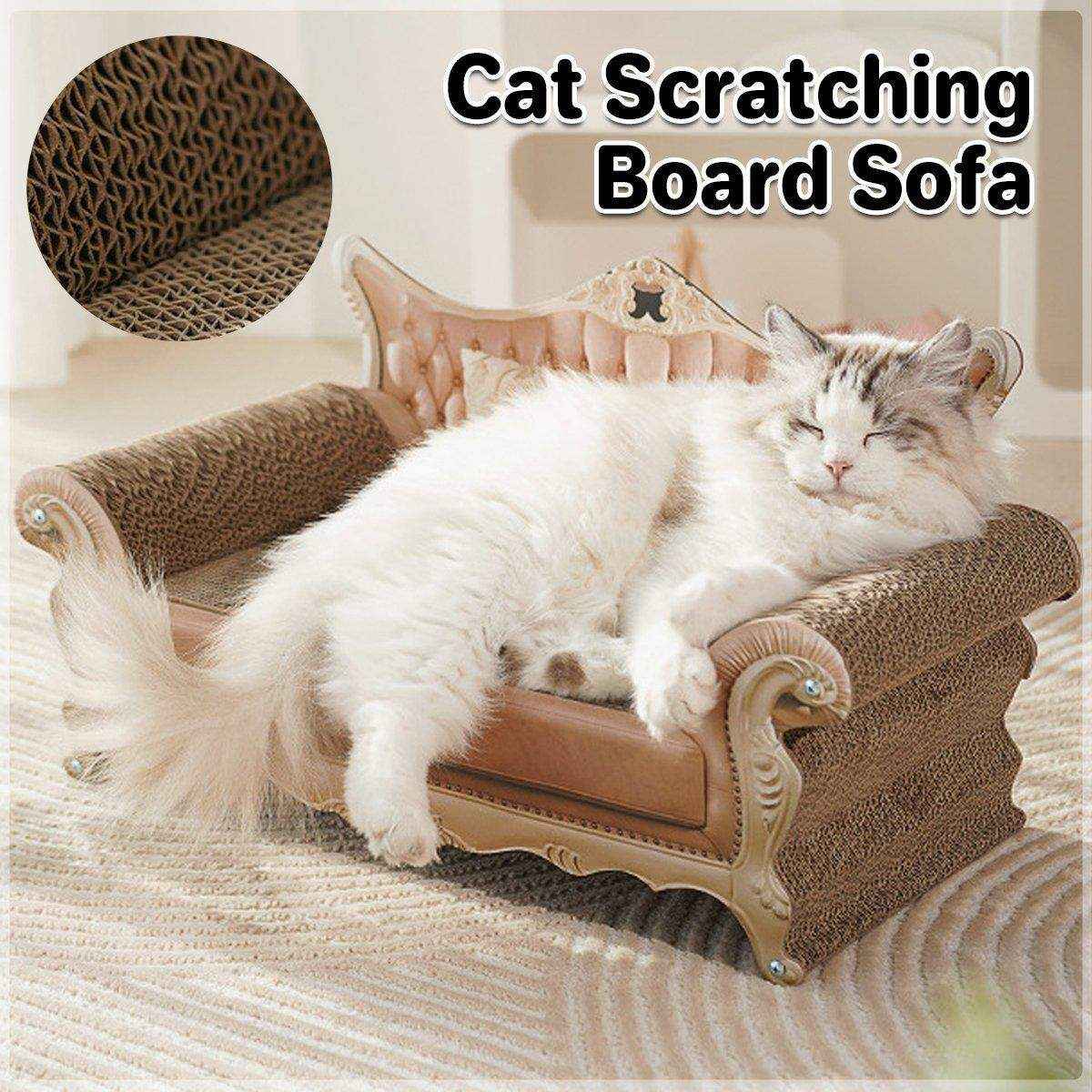 Luxury Cat Scratching Sofa - Corrugated Board for Claw Sharpening ...