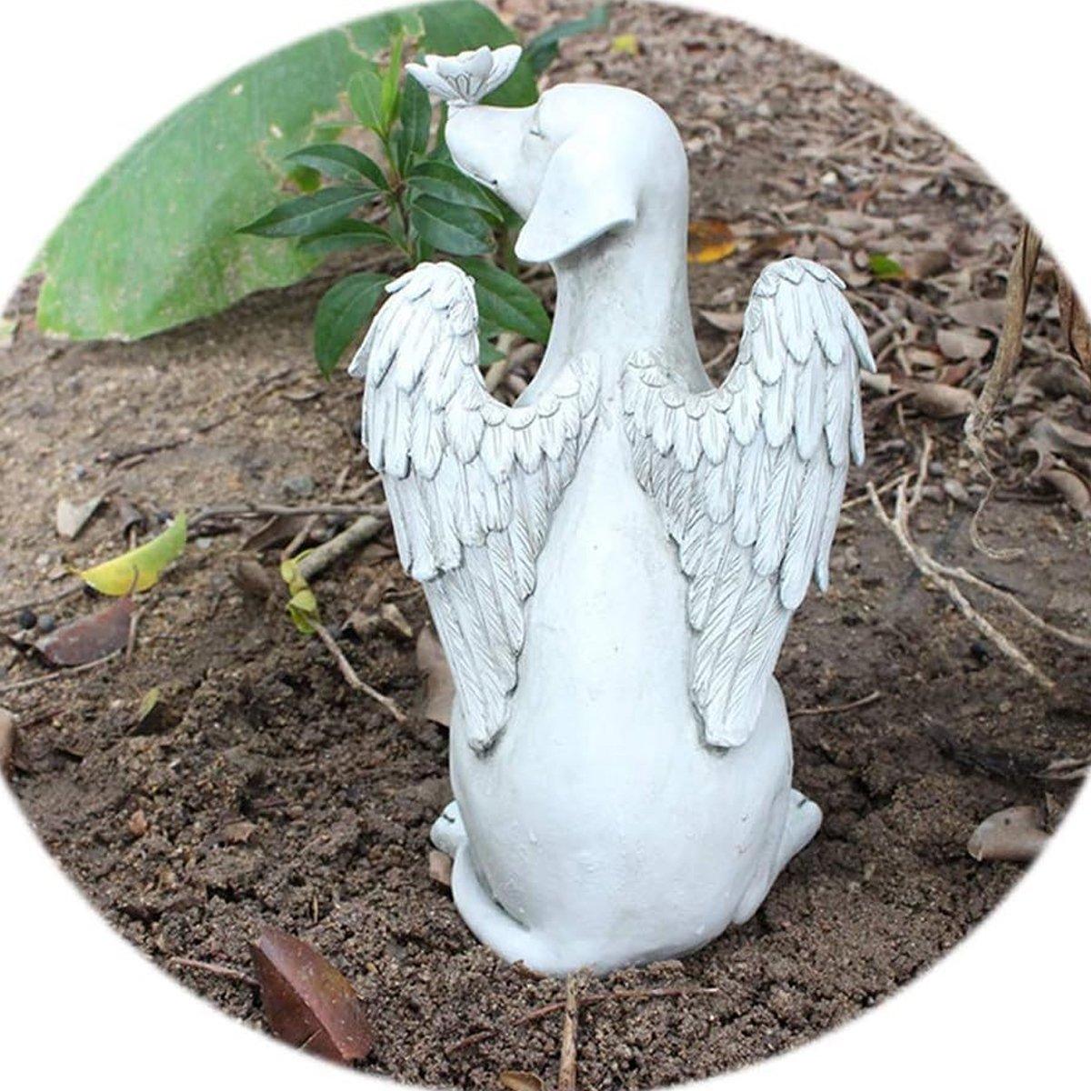 Creative Angel Dog Resin Ornaments Pet Souvenirs Angel Wings