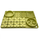 Silicone Pet Slow Feeder Mat 4-in-1 Anti-Choking Bowl for Dogs & Cats