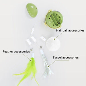 Smart Automatic Cat Toy Self-Amusement Electric Teasing Stick Magic Cat Device