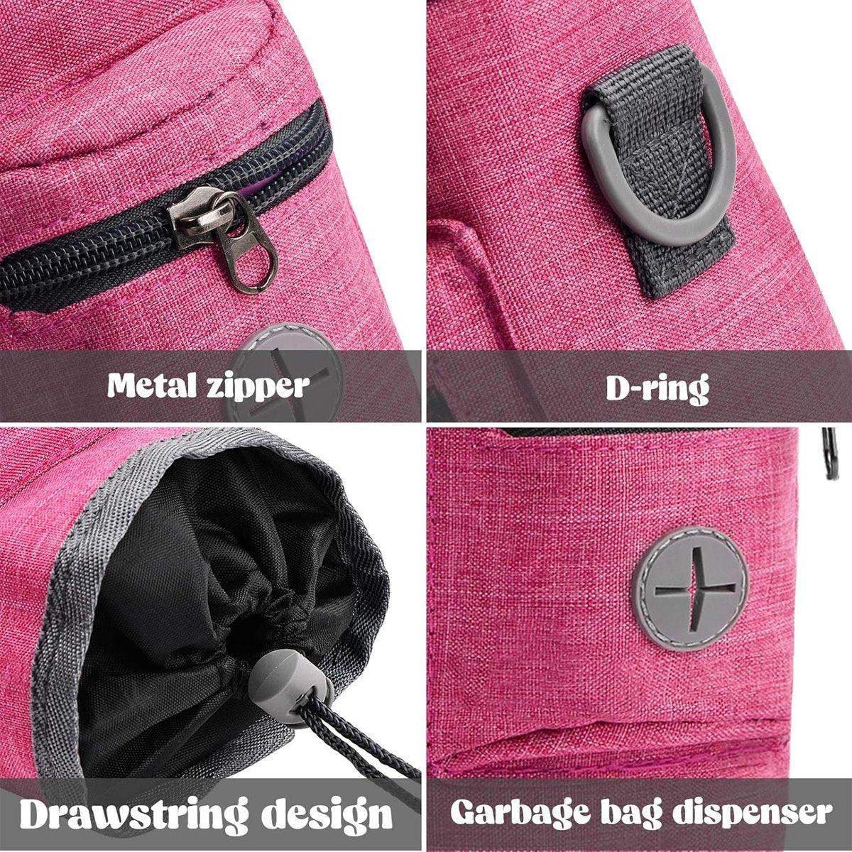 Pet Training Bag & Dog Walking Waist Bag Multi-use Garbage Collection Bag