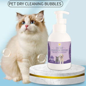 Pet Dry Cleaning Bubbles No-Rinse Foam Cleanser for Cats & Dogs 500ml