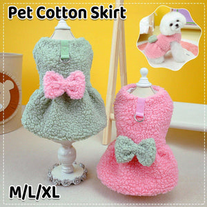 Pet Skirt Dog Cat Clothes with Bow Decoration