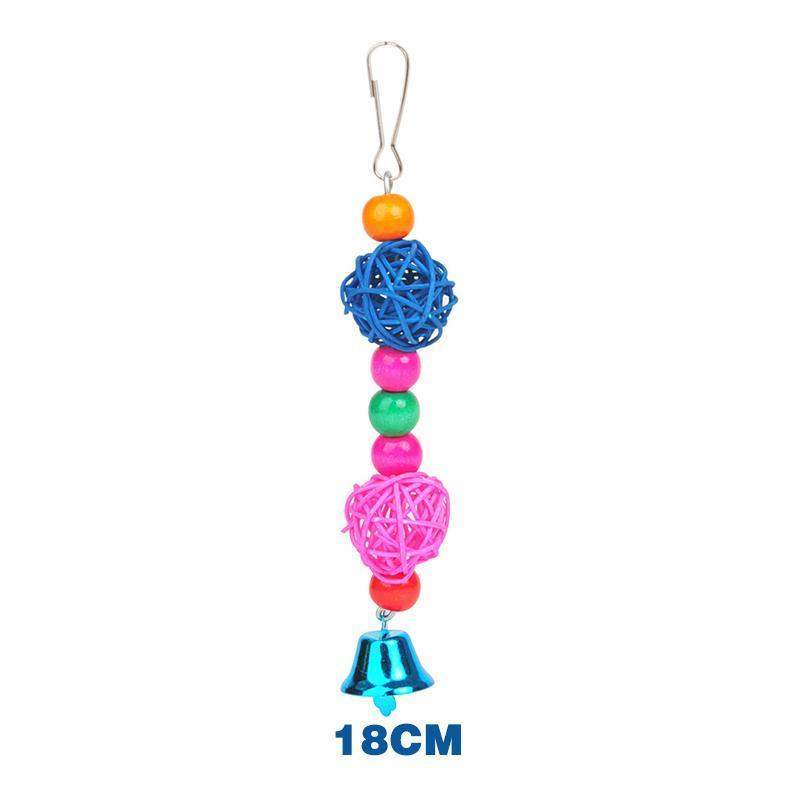 5PCS Interactive Hanging Bird Toys Set for Parrots and Small Birds