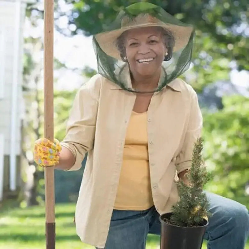 Lightweight Ventilated Beekeeping Veil for Insect Protection Durable & Foldable