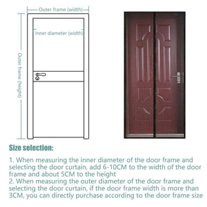 Striped Magnetic Screen Pet Door Curtain Anti Mosquito Mesh Door