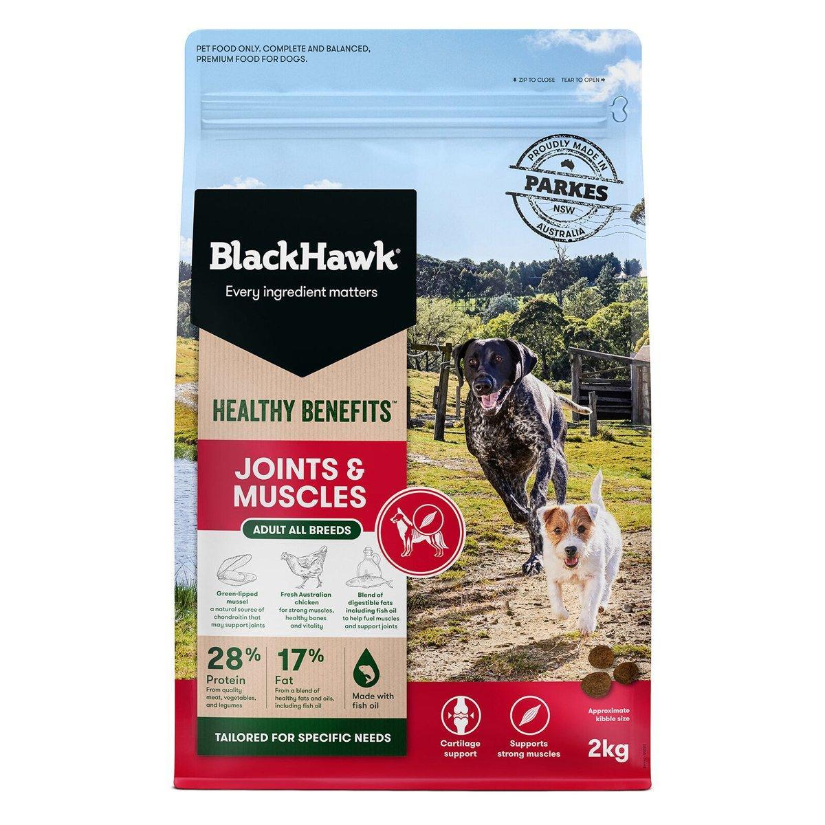 Black Hawk Dog Healthy Benefits Joint and Muscle 2KG/12KG