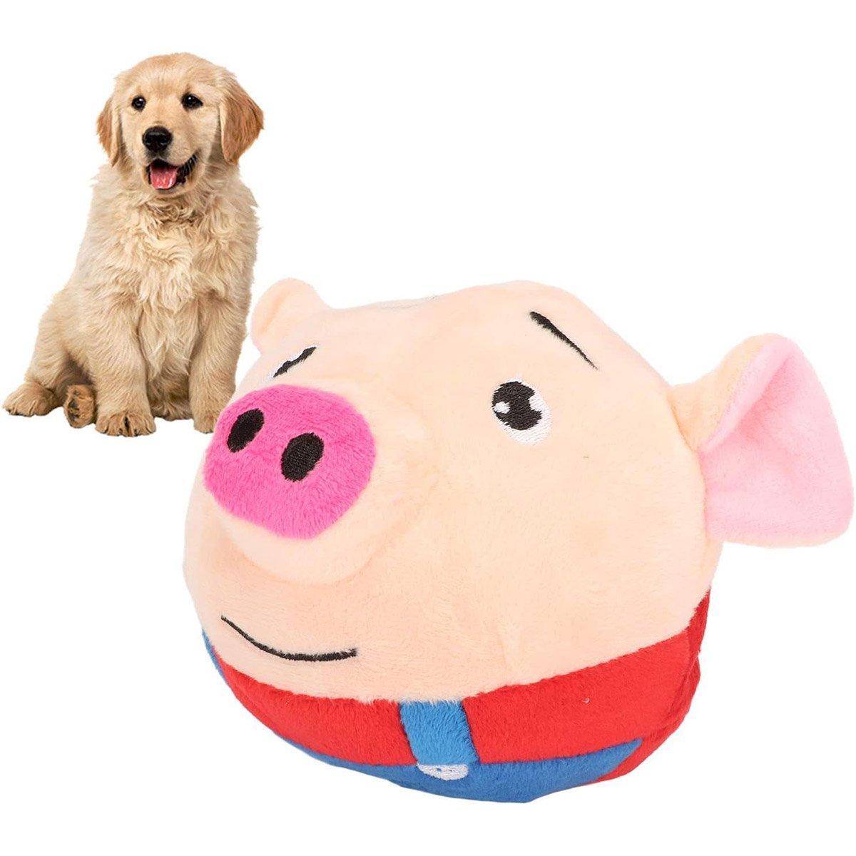 Interactive Jumping Pig Toy for Pets Dogs Cats Fun Animal Bouncing Play Toy