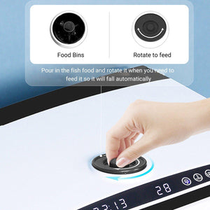Advanced Smart Fish Tank with Self-Cleaning & LED Lights