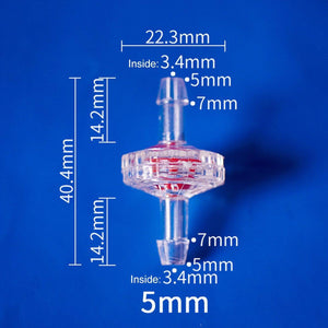 10pcs Plastic Check Valve Water Air Stop Valve for Aquarium Fish Tank Air Pump