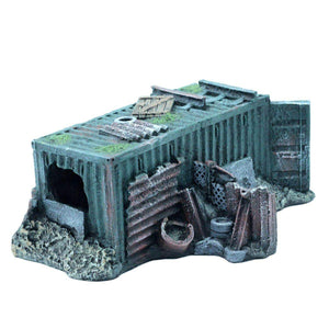 Realistic Aquarium Wreckage Decoration Resin Hiding Spot for Fish & Shrimp