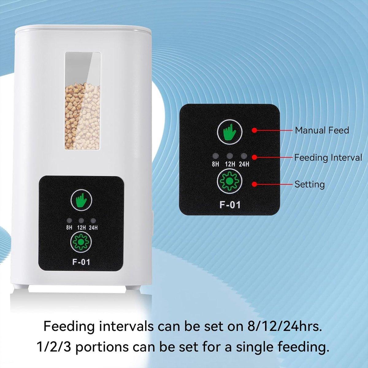 Energy-Efficient Aquarium Feeder with 400ml Capacity