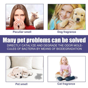 Pet Deodorant Spray for Cats and Dogs Eliminates Urine Body and Stool Odors