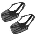 2PCS Adjustable Mesh Dog Muzzle Set Breathable Anti-Bite Muzzles