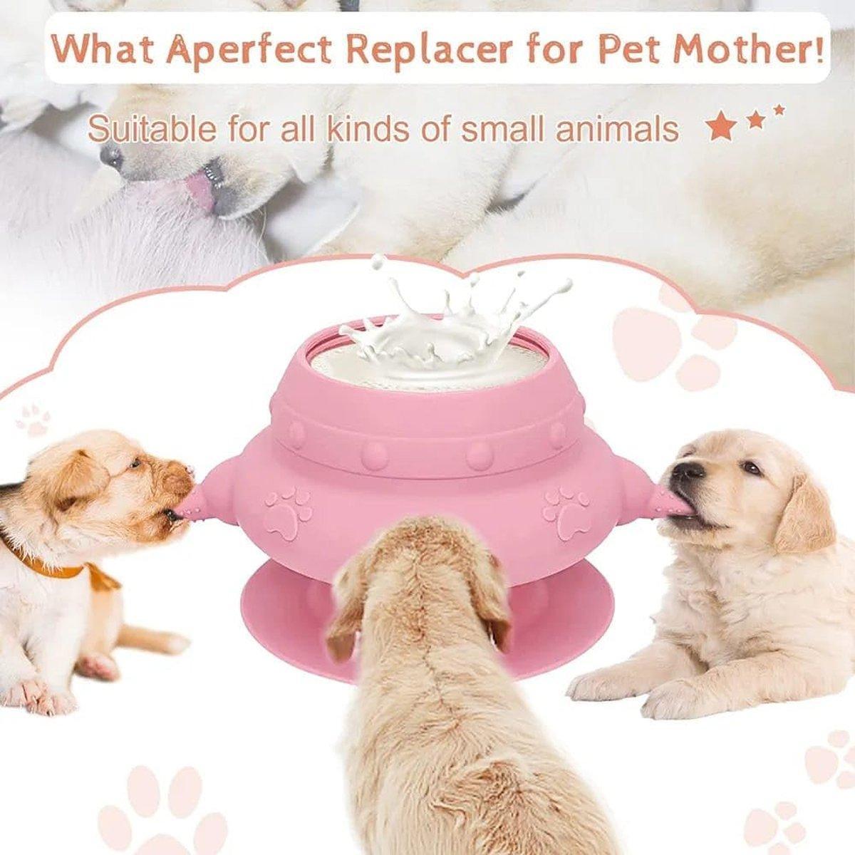 Pet Feeding Water Feeding Artifact Silicone Pet Breast-feeding Anti-choking