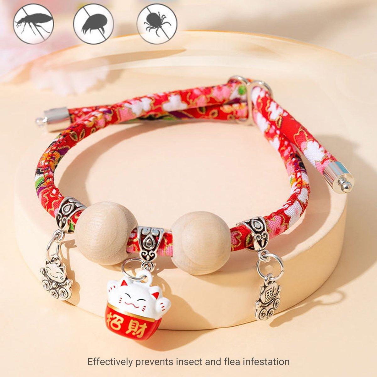 Pet Bell Necklace Designer Cat Flea Collar Dog Insect Repellent
