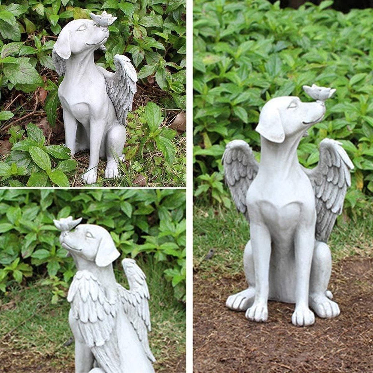 Creative Angel Dog Resin Ornaments Pet Souvenirs Angel Wings