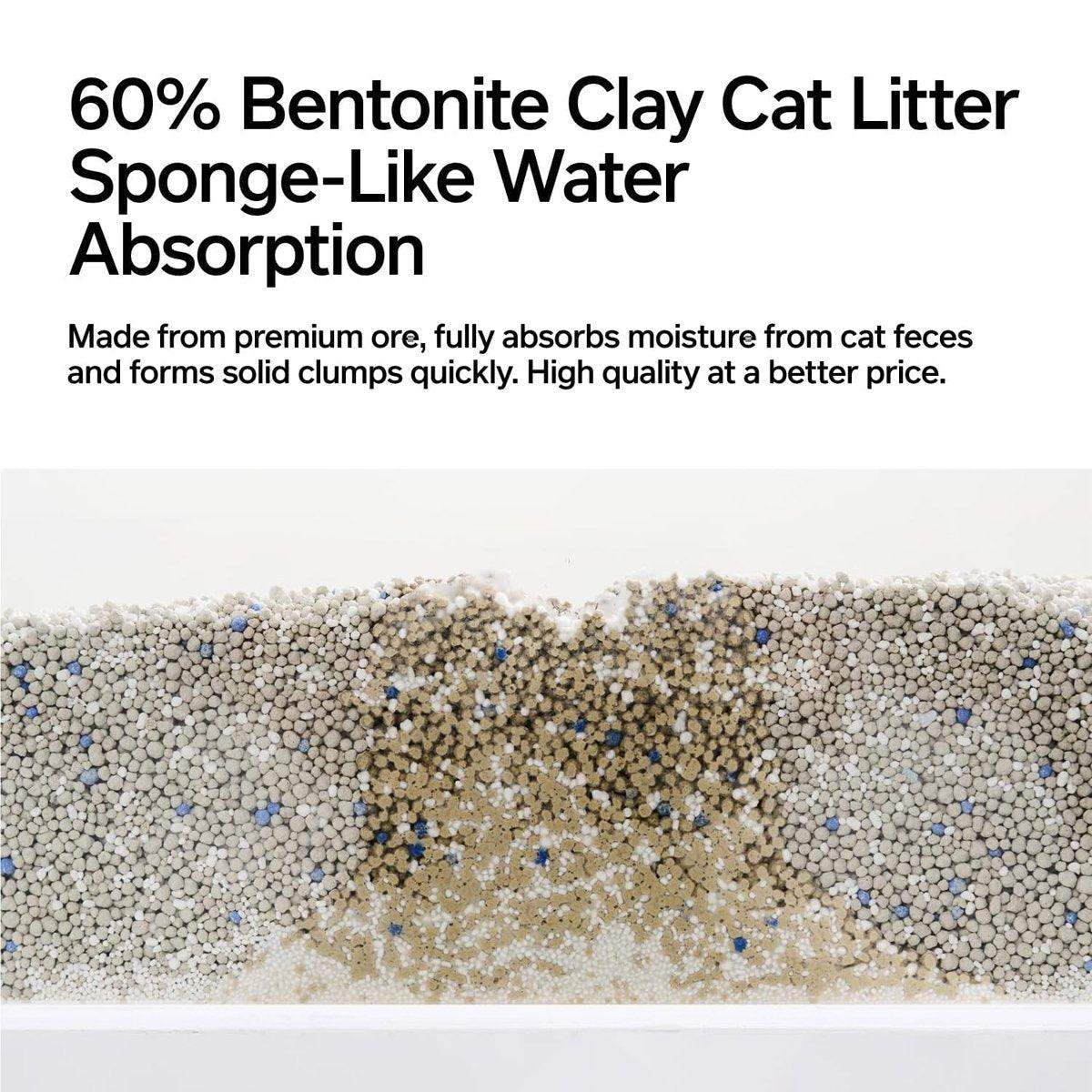 Pidan Corn starch Bentonite Mixed Cat Sand 2.4KG*4