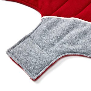 Double-Sided Fleece Dog Jacket for Winter Warmth and Comfort
