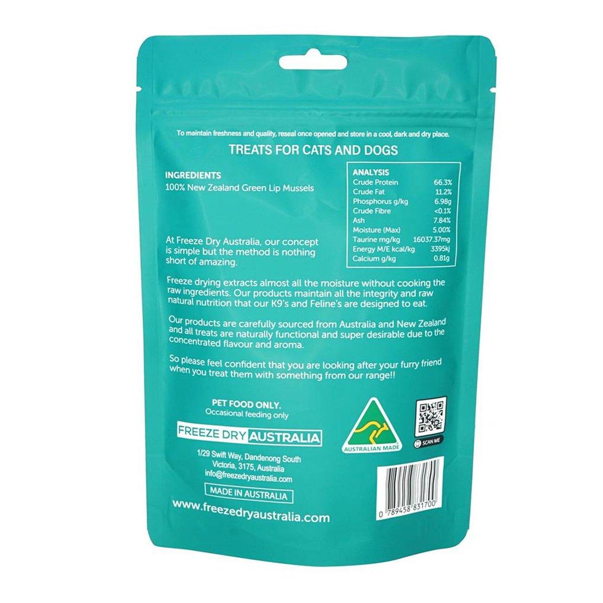 Freeze Dried Australia Whole Green Lip Mussels