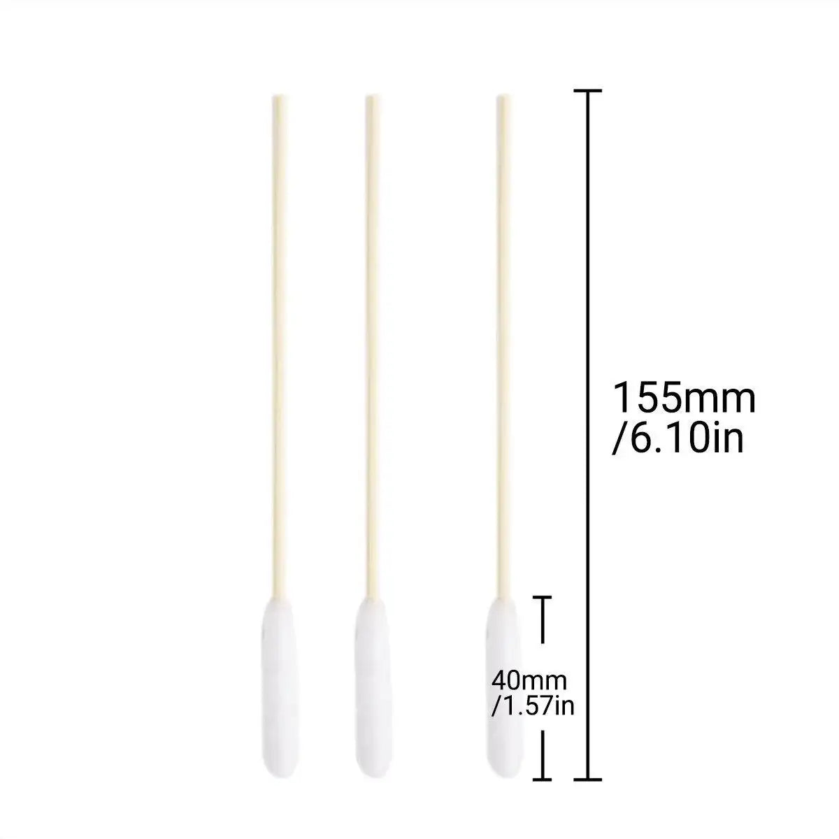 6 Inch Long Cotton Swabs of Medium and Large Pets Ears Cleaning