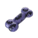 Interactive Dog Bone Chew Toy for Dental Health Durable TPR Material Grey & Blue